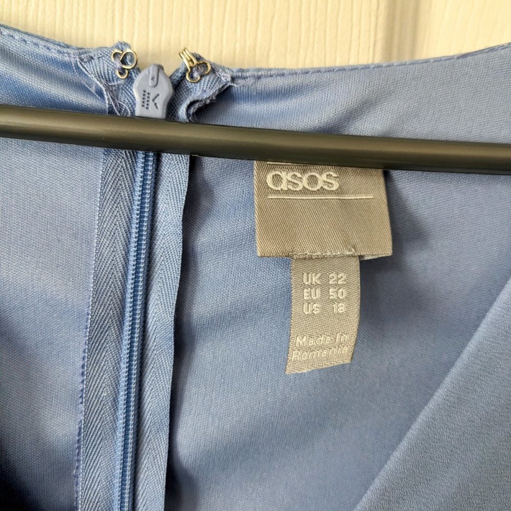 ASOS BLUE FORMAL DRESS - Picture 3 of 5